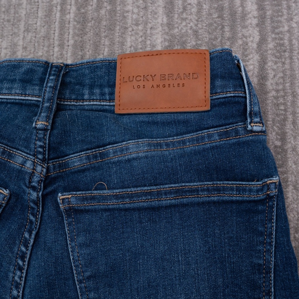 Lucky Brand Ava Skinny Ankle Jeans Womens 2/26 Blue Excellent Mid Rise Stretch - Picture 12 of 12
